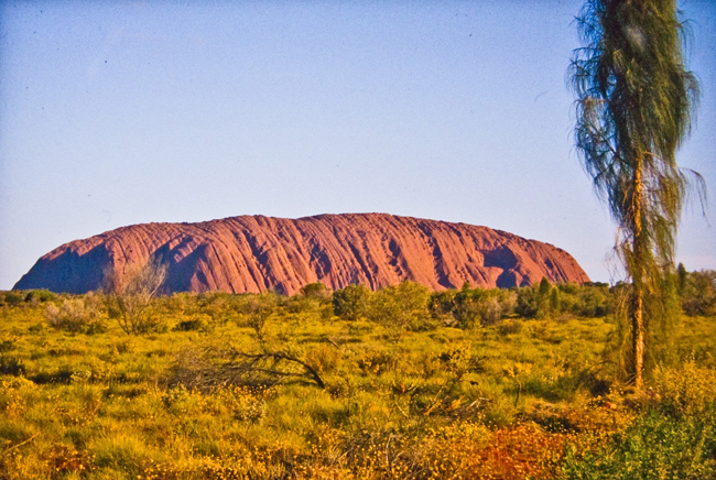 Das sind nur die sichtbaren 348 Meter des Uluru